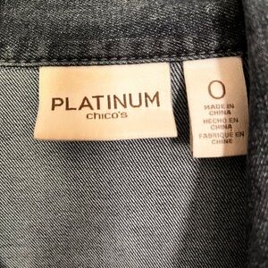 Chico's Platinum women’s denim vest